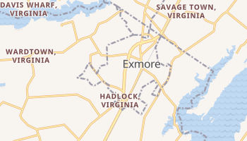 Exmore, Virginia map