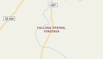 Falling Spring, Virginia map