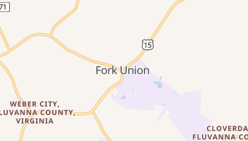 Fork Union, Virginia map