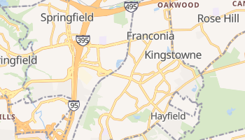 Franconia, Virginia map