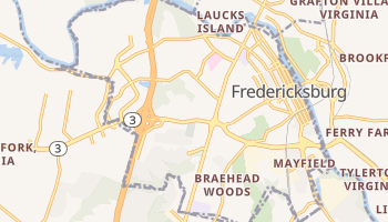 Fredericksburg, Virginia map