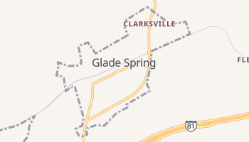 Glade Spring, Virginia map