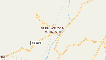 Glen Wilton, Virginia map
