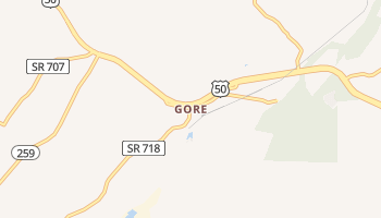 Gore, Virginia map