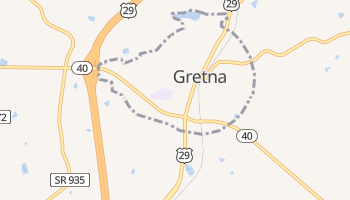Gretna, Virginia map