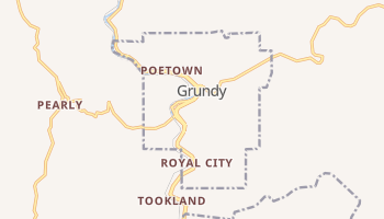 Grundy, Virginia map