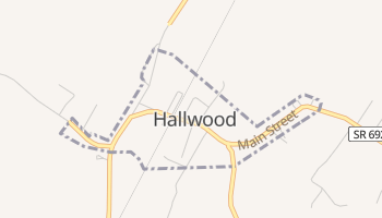 Hallwood, Virginia map