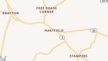 Hartfield, Virginia map