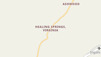 Healing Springs, Virginia map