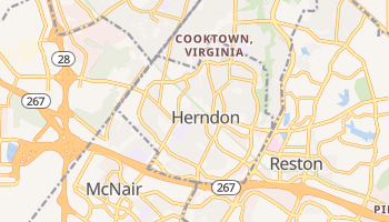 Herndon, Virginia map