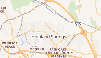 Highland Springs, Virginia map
