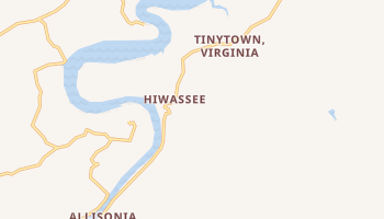 Hiwassee, Virginia map