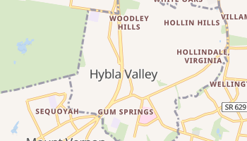 Hybla Valley, Virginia map
