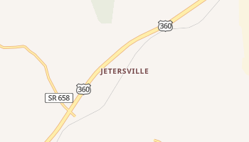 Jetersville, Virginia map