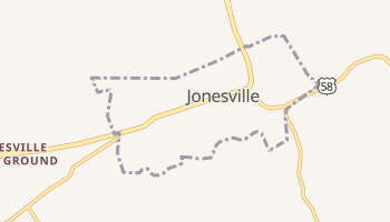 Jonesville, Virginia map