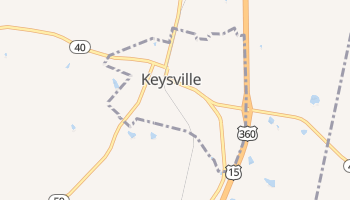 Keysville, Virginia map