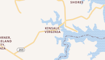 Kinsale, Virginia map
