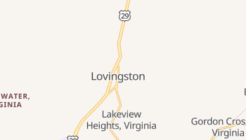 Lovingston, Virginia map