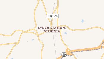 Lynch Station, Virginia map