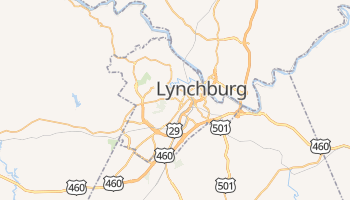 Lynchburg, Virginia map
