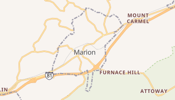 Marion, Virginia map