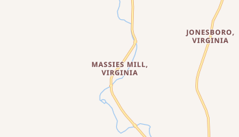 Massies Mill, Virginia map