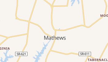 Mathews, Virginia map