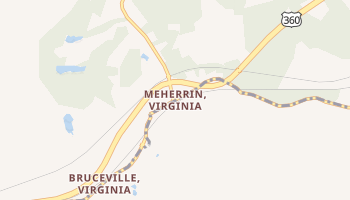 Meherrin, Virginia map