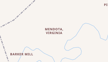 Mendota, Virginia map
