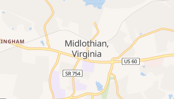 Midlothian, Virginia map