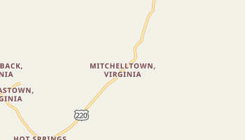 Mitchelltown, Virginia map