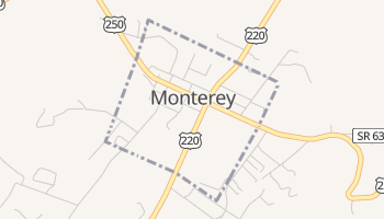 Monterey, Virginia map
