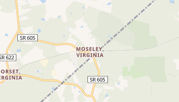 Moseley, Virginia map