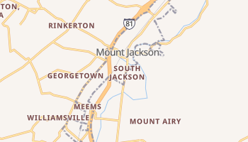 Mount Jackson, Virginia map