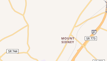 Mount Sidney, Virginia map