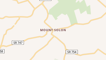 Mount Solon, Virginia map