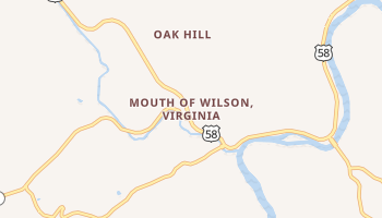 Mouth of Wilson, Virginia map