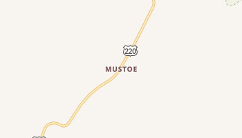 Mustoe, Virginia map