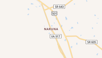 Naruna, Virginia map