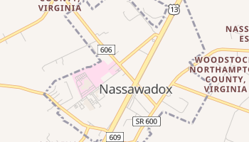 Nassawadox, Virginia map