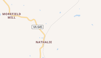 Nathalie, Virginia map