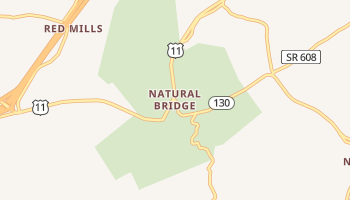 Natural Bridge, Virginia map