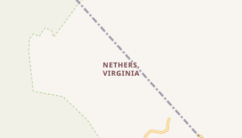 Nethers, Virginia map