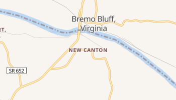 New Canton, Virginia map