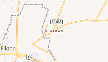 Newtown, Virginia map