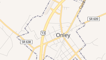 Onley, Virginia map