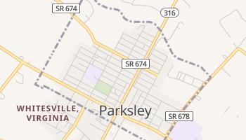 Parksley, Virginia map