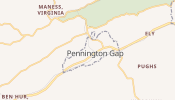 Pennington Gap, Virginia map