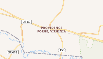 Providence Forge, Virginia map