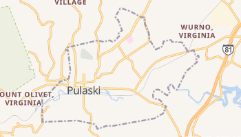 Pulaski, Virginia map